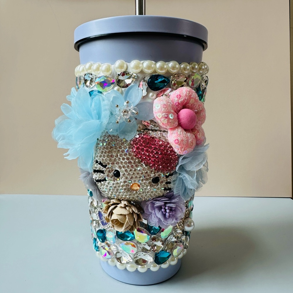Bling Tumbler Fancy Tumbler Double-Walled Insulated Travel Coffee Mug 40oz